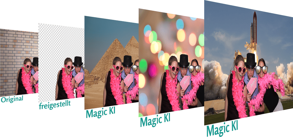 Magic-KI-Hintergrund Fotobox